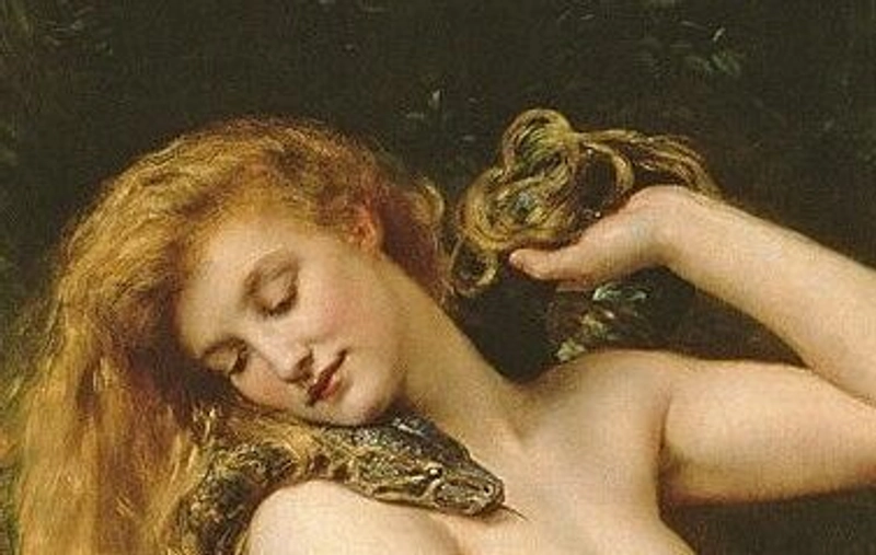 Lilith artwork by John Collier used to symbolize the female narcissist