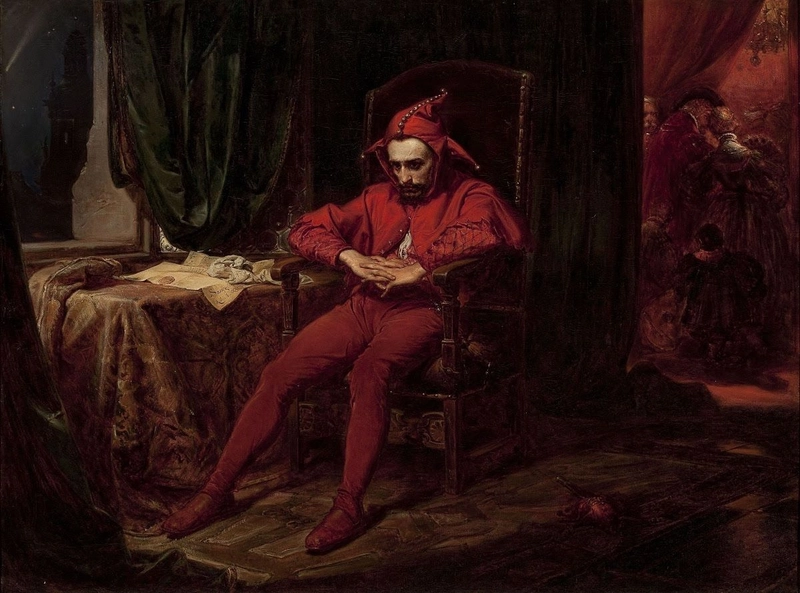 Stanczyk artwork by Jan Matejko used to symbolize the male narcissist